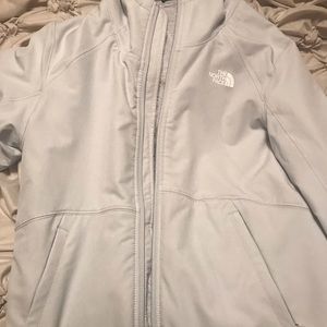Large North Face Faux Fur Lined Coat